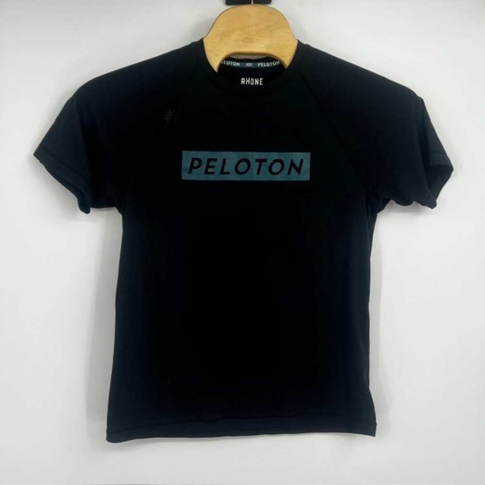 Rhone x Peloton Men's Black Performance Short Sleeve Logo T-Shirt Size Medium
